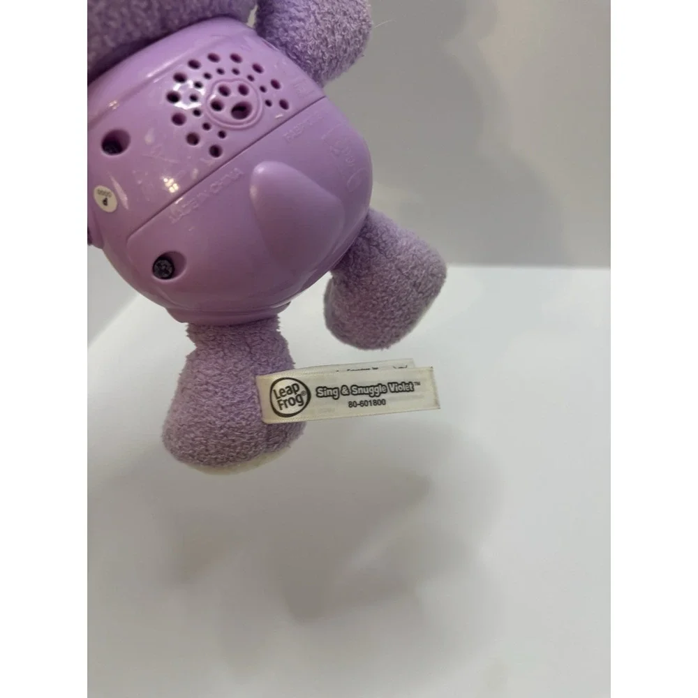 Leap Frog Sing & Snuggle Violet Purple Puppy Musical Interactive Plush Toy WORKS